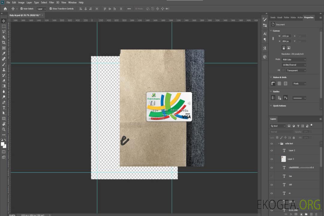 Photolook de la carte visa bancaire des premiers citoyens de la Barbade avant template Photolook de la carte visa bancaire des premiers citoyens de la Barbade avant template